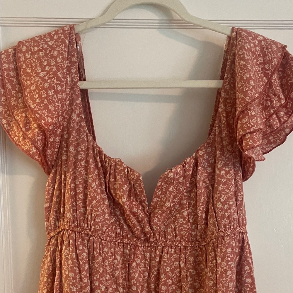 Altar'd State Terracotta Floral Dress